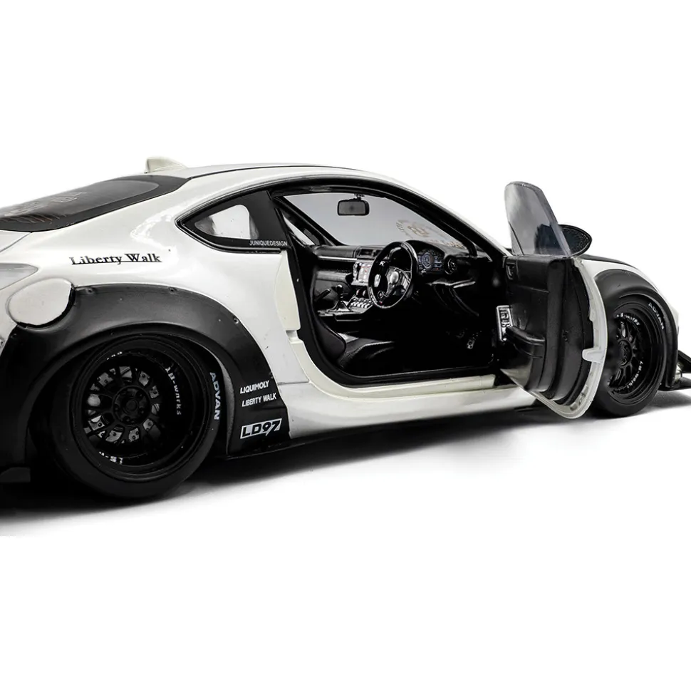 2024 Toyota GR 86 LBWK Body Kit - Pearl White 1:18 Scale Diecast Model Car by Solido