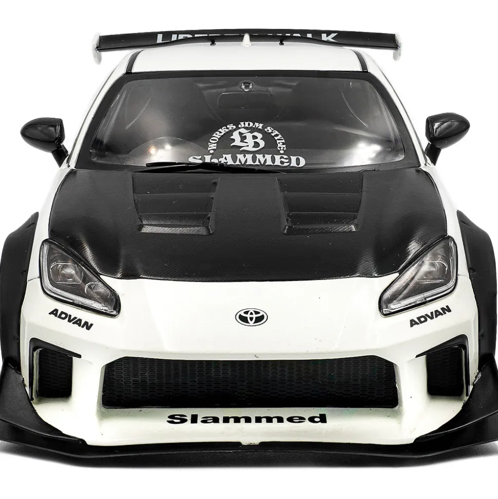 2024 Toyota GR 86 LBWK Body Kit - Pearl White 1:18 Scale Diecast Model Car by Solido