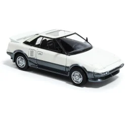 1985 Toyota MR2 MK1 - White/ Silver 1:64 Scale Diecast Model Car by Paragon Models