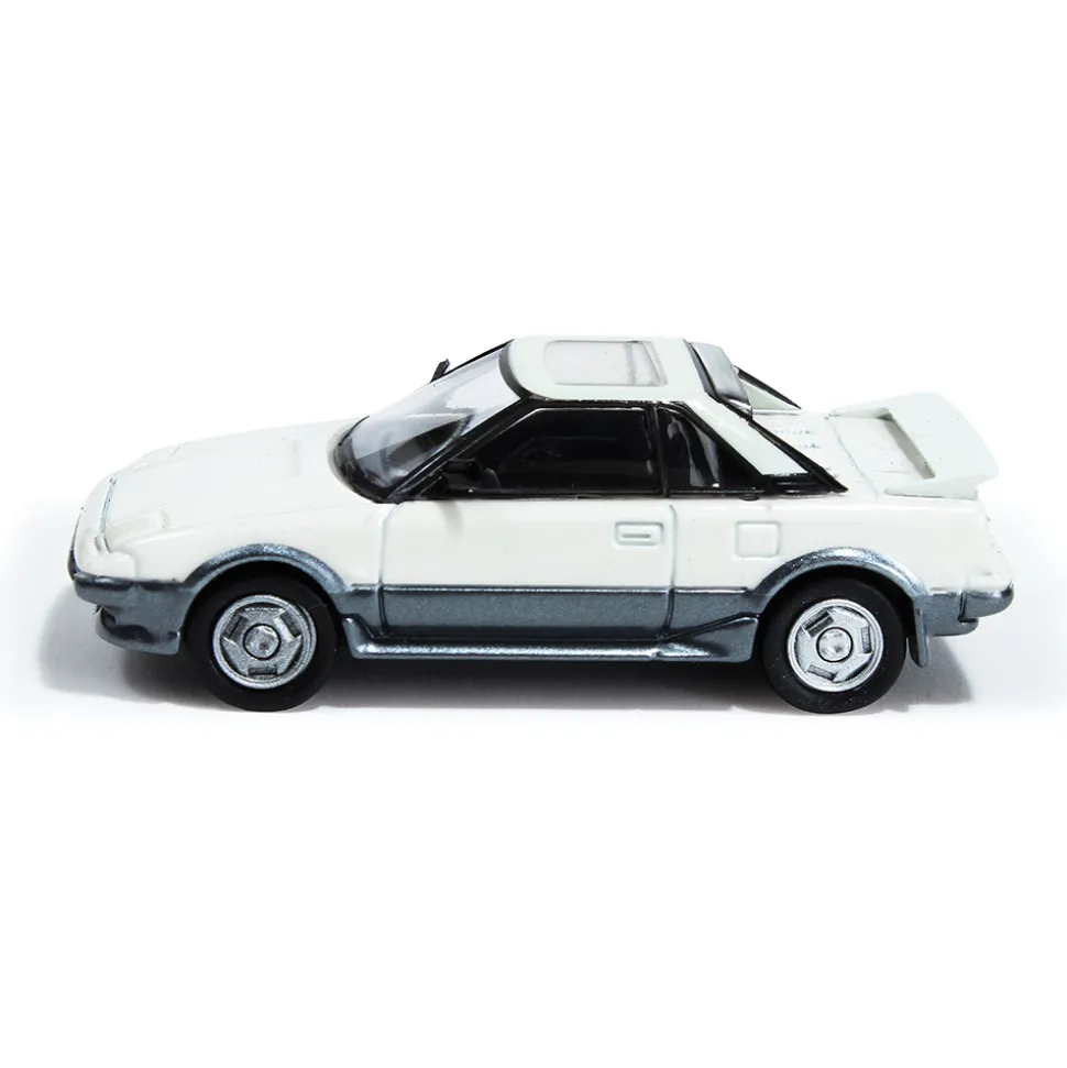 1985 Toyota MR2 MK1 - White/ Silver 1:64 Scale Diecast Model Car by Paragon Models