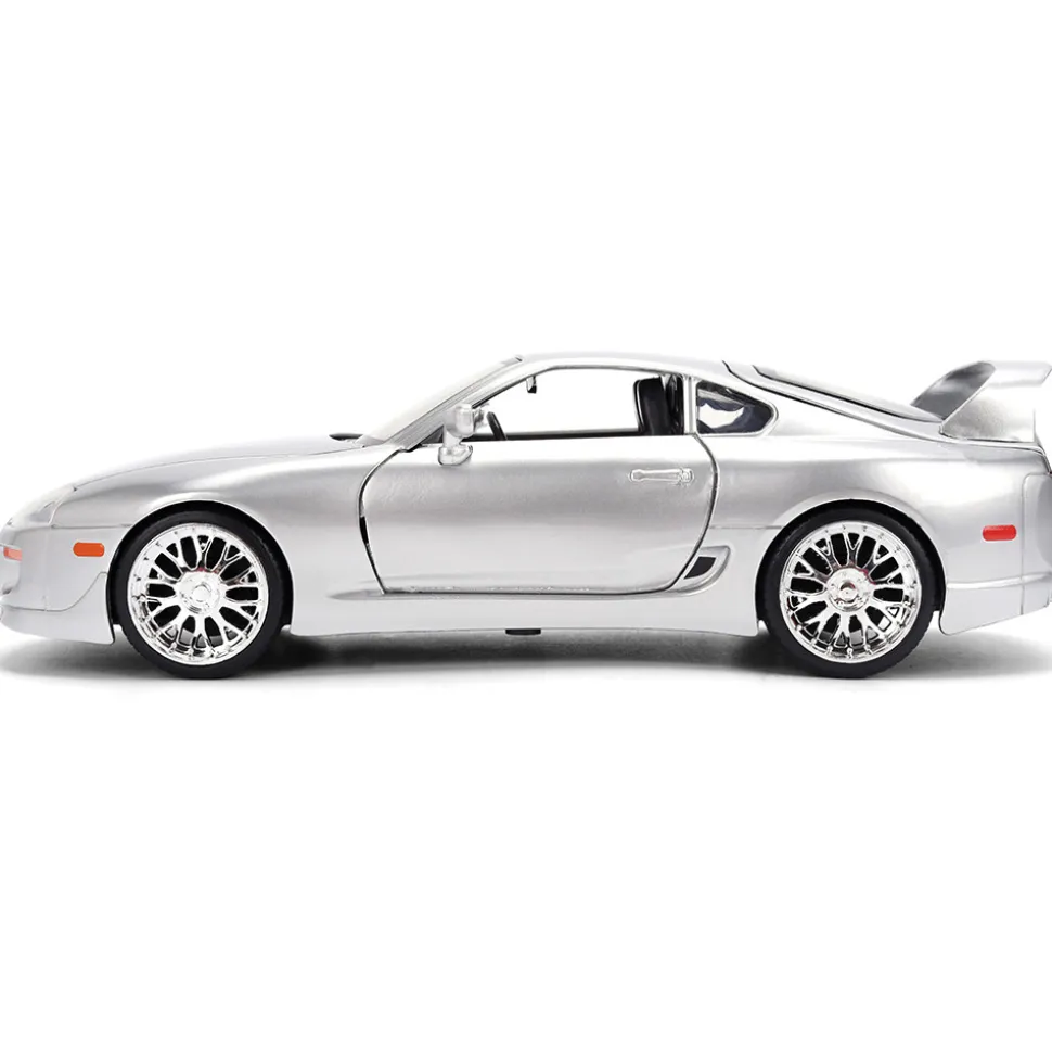 1995 Toyota Supra - Silver 1:24 Scale Diecast Model Car by Jada Toys