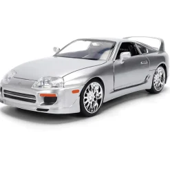 1995 Toyota Supra - Silver 1:24 Scale Diecast Model Car by Jada Toys