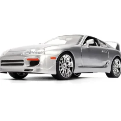 1995 Toyota Supra - Silver 1:24 Scale Diecast Model Car by Jada Toys