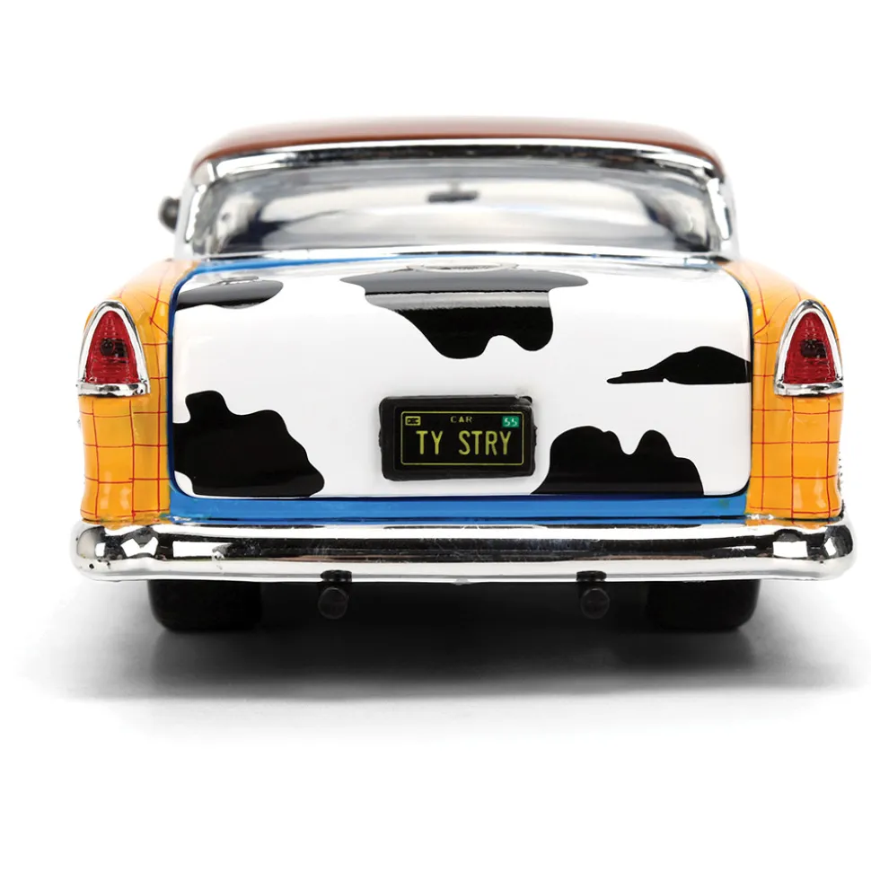 1955 Toy Story Chevy Bel Air w/Diecast Woody Figure 1:24 Scale Diecast Model Car by Jada Toys