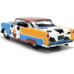 1955 Toy Story Chevy Bel Air w/Diecast Woody Figure 1:24 Scale Diecast Model Car by Jada Toys