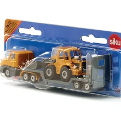 Tractor Trailer Low Loader With Front Loader Diecast Model Truck by Siku
