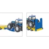 Tractor Trailer Truck With New Holland Tractors 1:87 Scale Diecast Model Truck by Siku