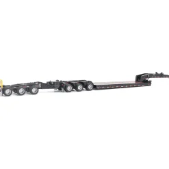 Trail King TK170 Hydraulic Detachable Gooseneck Lowboy Trailer with Jeep & Booster 1:64 Scale Diecast Model Truck by Diecast Masters