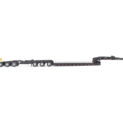 Trail King TK170 Hydraulic Detachable Gooseneck Lowboy Trailer with Jeep & Booster 1:64 Scale Diecast Model Truck by Diecast Masters