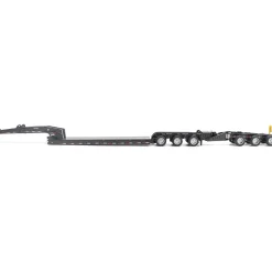 Trail King TK170 Hydraulic Detachable Gooseneck Lowboy Trailer with Jeep & Booster 1:64 Scale Diecast Model Truck by Diecast Masters