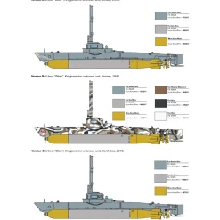 U-Boot Biber Midget Submarine 1/35 Kit Italeri (5609s) 1:35 Scale Plastic by Italeri