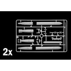 U-Boot Biber Midget Submarine 1/35 Kit Italeri (5609s) 1:35 Scale Plastic by Italeri