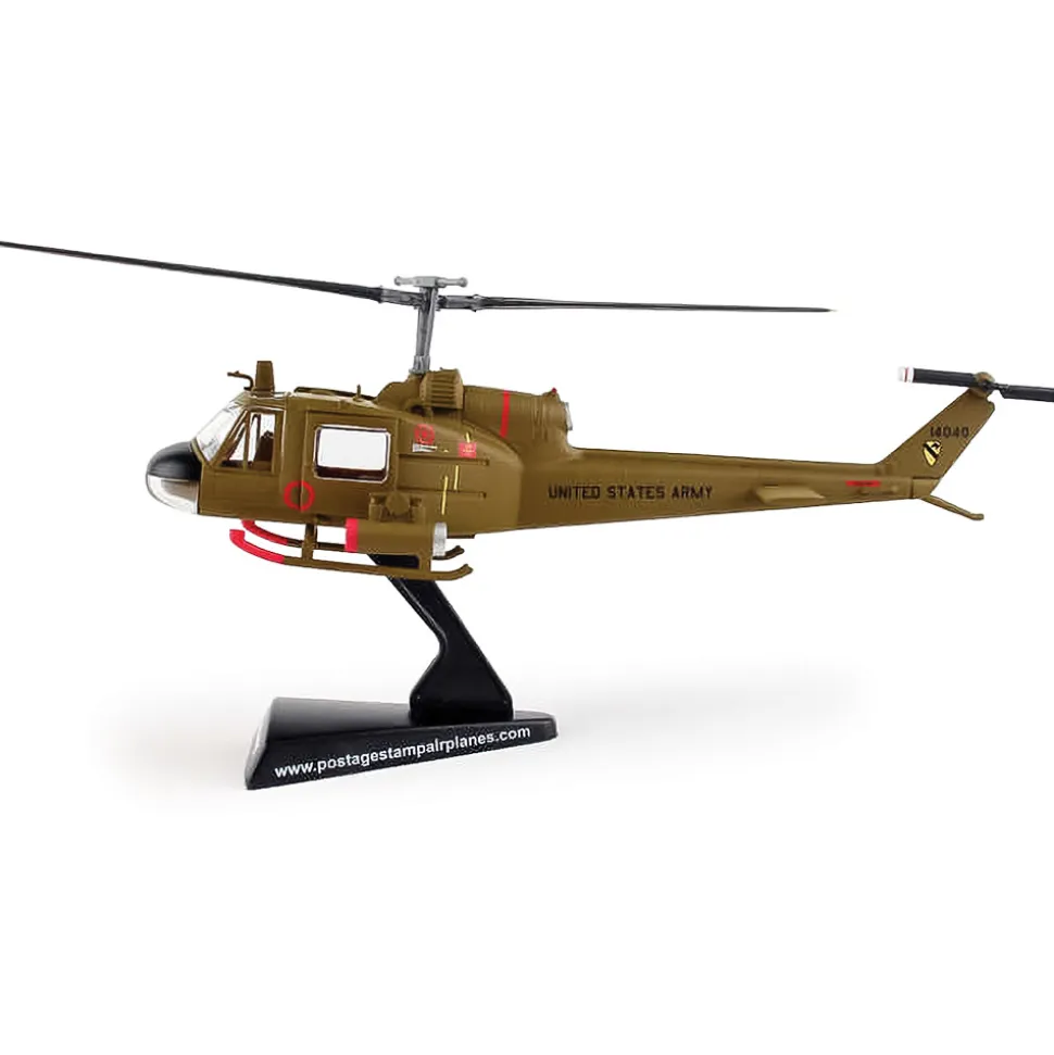 UH-1C Huey Gunship 1St Cavalry U.S. Army 1:87 Scale Diecast Model by Postage Stamp