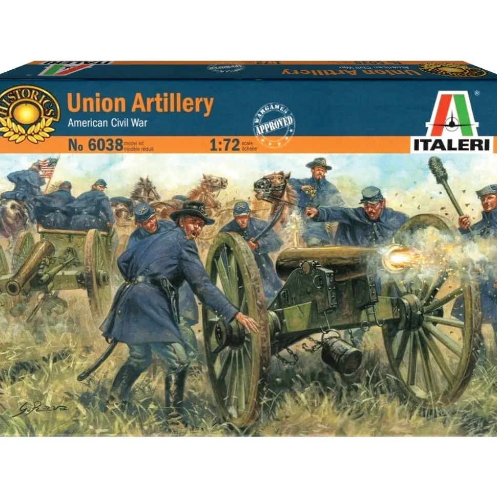 Union Artillery 1/72 Figures 1:72 scale Plastic by Italeri
