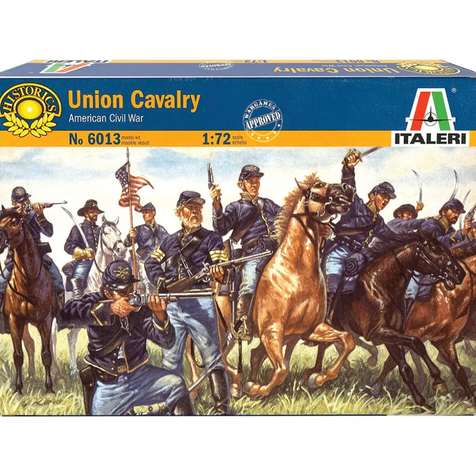 Union Cavalry 1/72 Plastic Figures Italeri (6013) 1:72 Scale Plastic by Italeri
