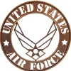 U.S. Air Force Metal Sign Iron and Blossom (18114) by Iron and Blossom