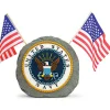 U.S. Navy Garden Stone with Flags Geocentral (R35184) by Geocentral