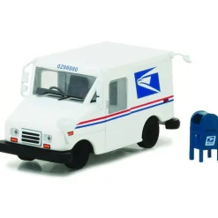 USPS Long Life Postal Delivery Truck & Mailbox 1:64 Scale Diecast Model by Greenlight