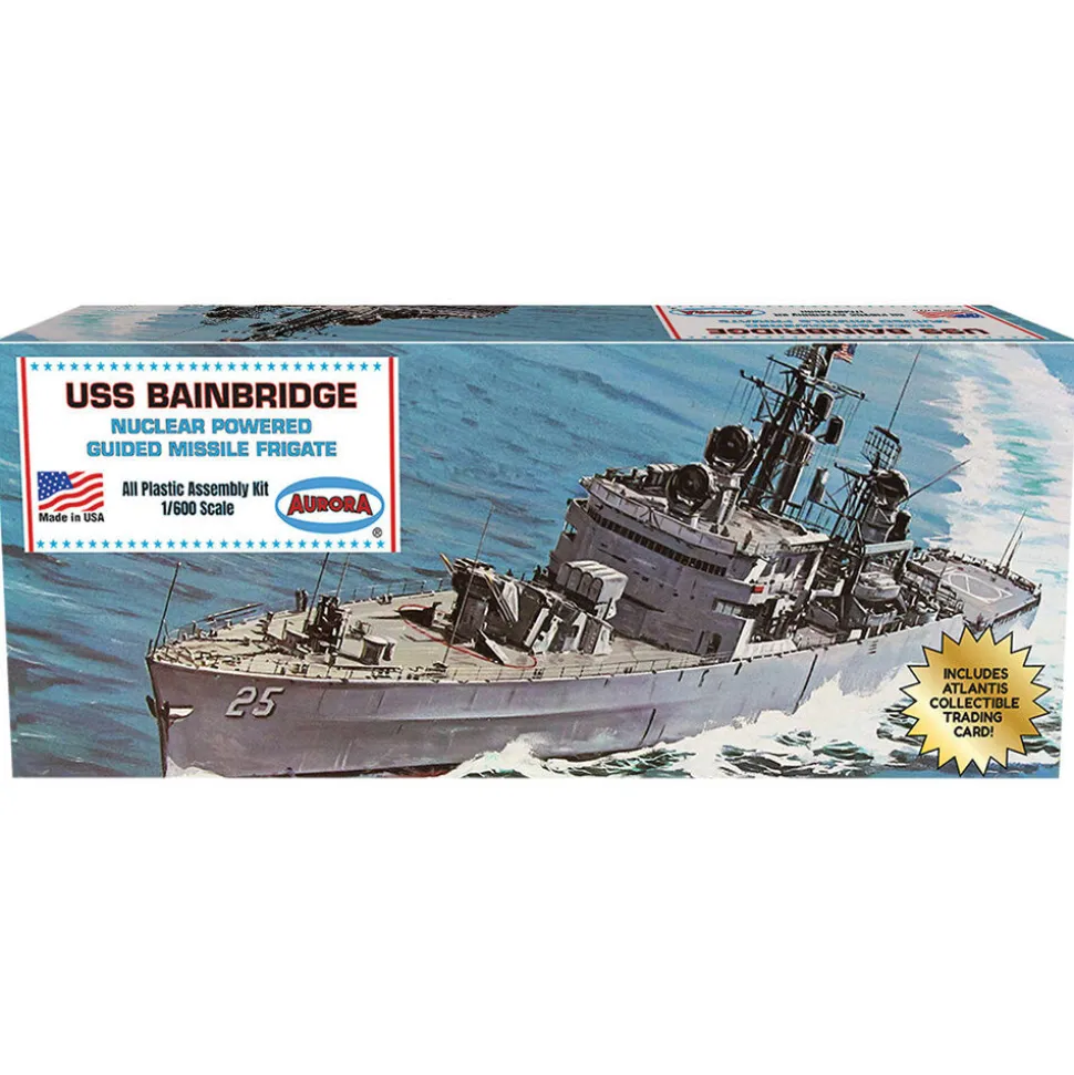 USS Bainbridge Guided Missile Frigate 1/600 Kit Atlantis (A717) 1:600 Scale Plastic by Atlantis Models