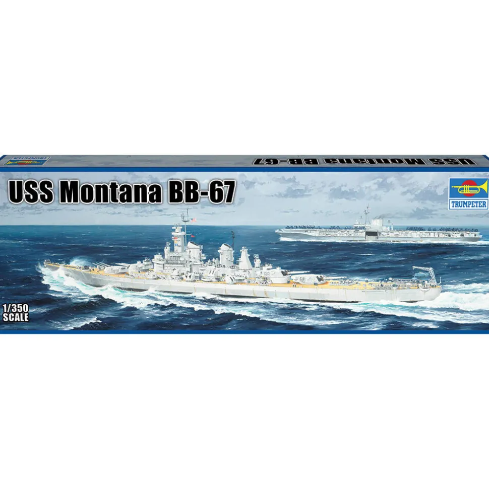 USS Montana BB-67 1/350 Kit TRUMPETER (705372) 1:350 Scale Plastic by Trumpeter