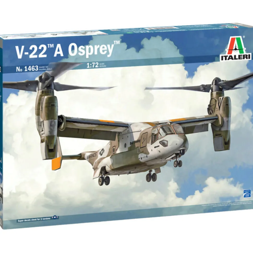 V-22A Osprey 1/72 Kit 1:72 Scale Plastic Model Kit by Italeri