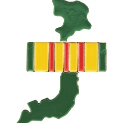VIETNAM MAP AND RIBBON PIN VIETNAM MAP AND RIBBON PIN (P14924) by Eagle Emblems