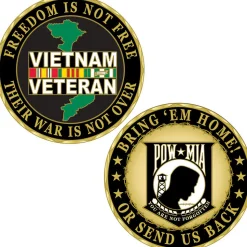 Vietnam Veteran Challenge Coin CH0326 (CK019) Metal Alloy by Eagle Emblems