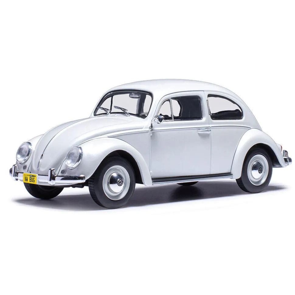 1960 Volkswagen Beetle - Pearl White 1:24 Scale Diecast Model Car by IXO Models