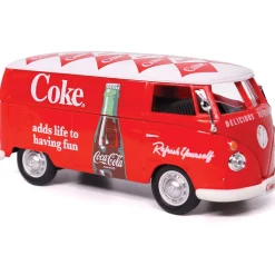 1962 Volkswagen Coca-Cola Cargo Van Red/White 1:43 Scale Diecast Model Truck by Motor City Classics
