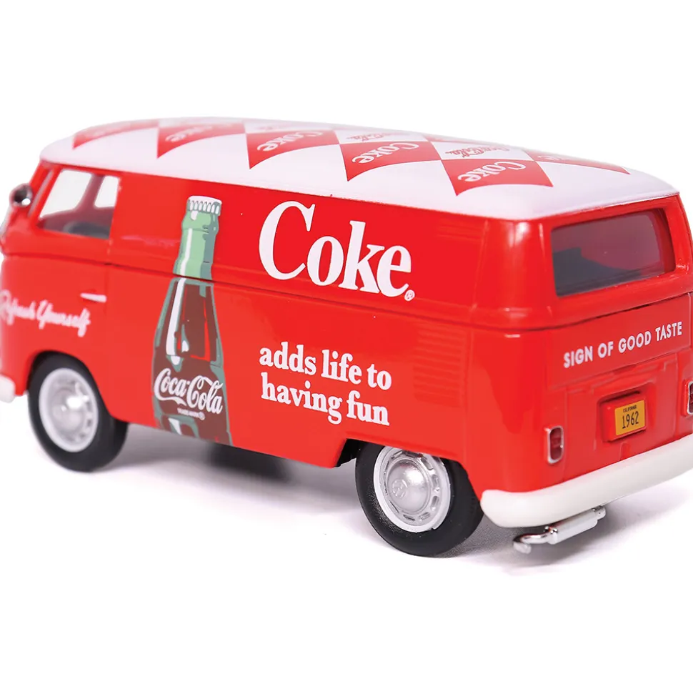 1962 Volkswagen Coca-Cola Cargo Van Red/White 1:43 Scale Diecast Model Truck by Motor City Classics