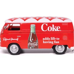 1962 Volkswagen Coca-Cola Cargo Van Red/White 1:43 Scale Diecast Model Truck by Motor City Classics