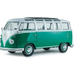1962 Volkswagen T1 Samba - Green / White 1:18 Scale Diecast Model Truck by Solido