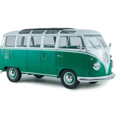 1962 Volkswagen T1 Samba - Green / White 1:18 Scale Diecast Model Truck by Solido