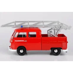 Volkswagen Type 2 Fire Truck & Aerial Ladder 1:24 Scale Diecast Model Truck by Motormax