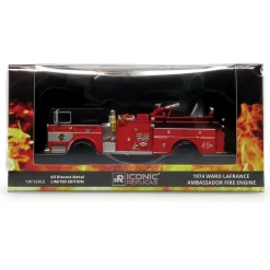 Ward LaFrance Fire Engine: Chicago Fire Department 1:87 Scale Diecast Model Truck by Iconic Replicas