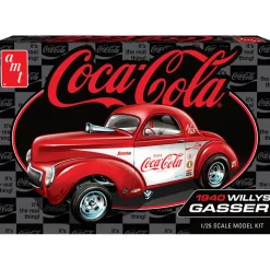 1940 Willys Coupe (Coke Race Team) 1:25 Scale Plastic Model Kit by AMT