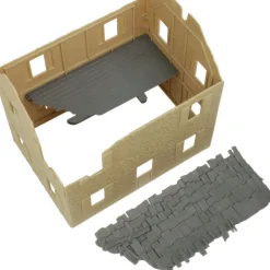 WWII Bombed Farm House Tan BMC (49996) 1:32 Scale Plastic by BMC Toys