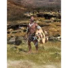 Zulu Waiting to Advance 1:30 Figure William Britain (20208) 1:30 Scale Metal by William Britain